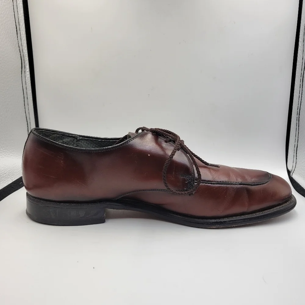 Weyenberg Mens Derby Oxfords Rich Brown Leather Sz 9